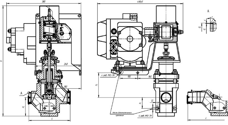 Клапан регулирующий УФ 68019 - конструктивная схема №2